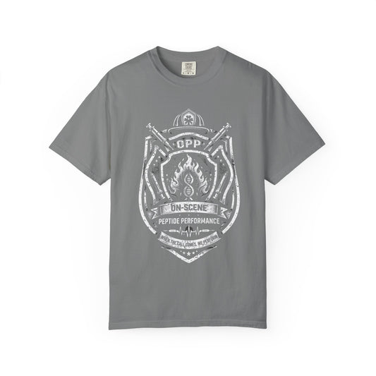 OPP - Firefighter - Peptide Performance – When the Call Comes, We Perform T-Shirt — Graphic Tee