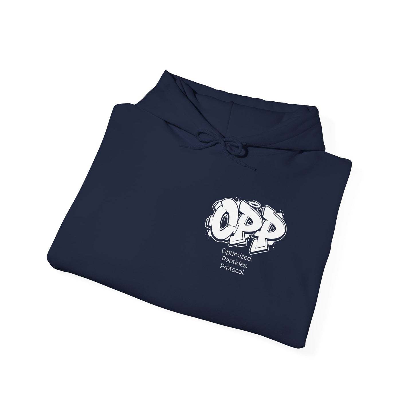 OPP Graffiti Optimized Peptides Hoodie - Metabolic Sovereignty Double-Sided Biohacking Pullover