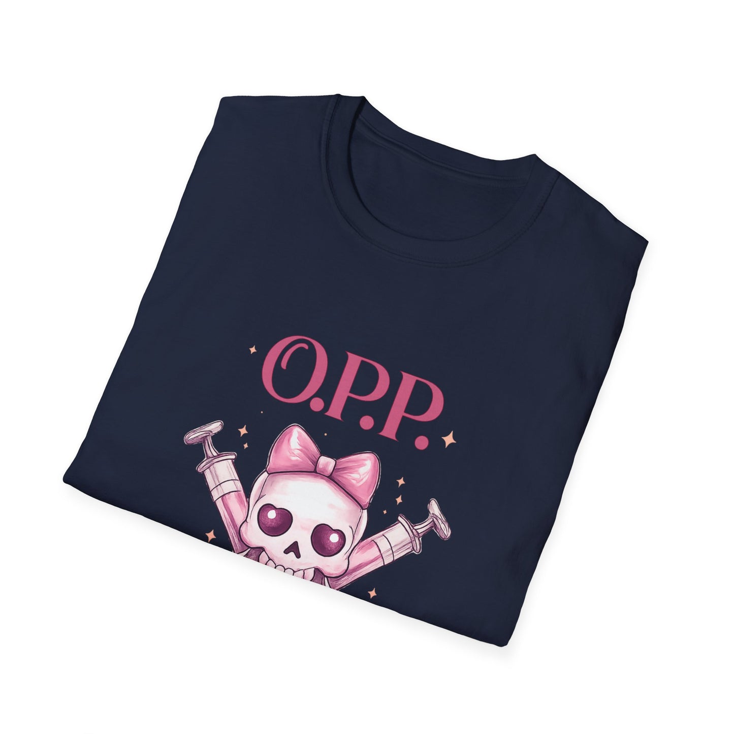 OPP - Only Peptides Please Skull Tee | Feminine Peptide Biohacker Shirt