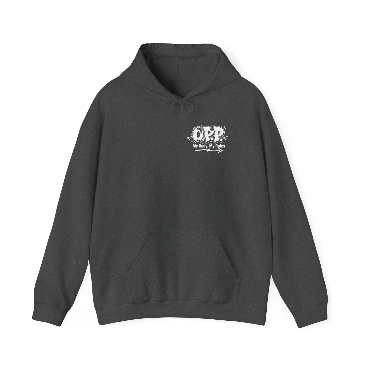 OPP My Body My Rules Hoodie - Metabolic Sovereignty Biohacking Pullover Double-Sided