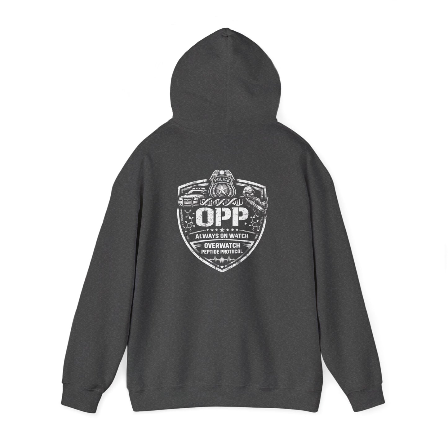 OPP - Police - Overwatch Peptide Protocol Police Hoodie | Law Enforcement Performance & Recovery Apparel