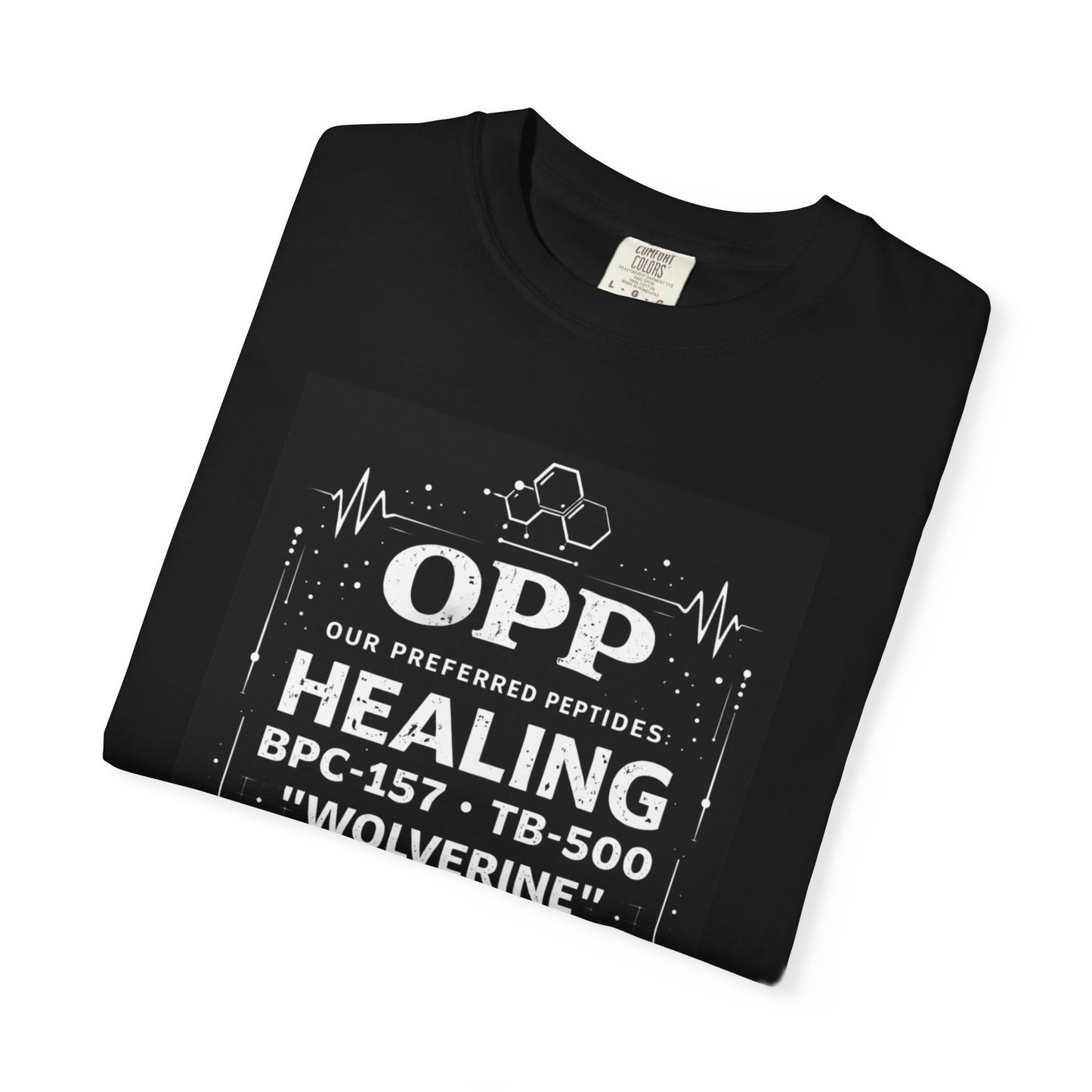 OPP Healing Peptides T-Shirt | Biohacker Recovery & Performance Apparel