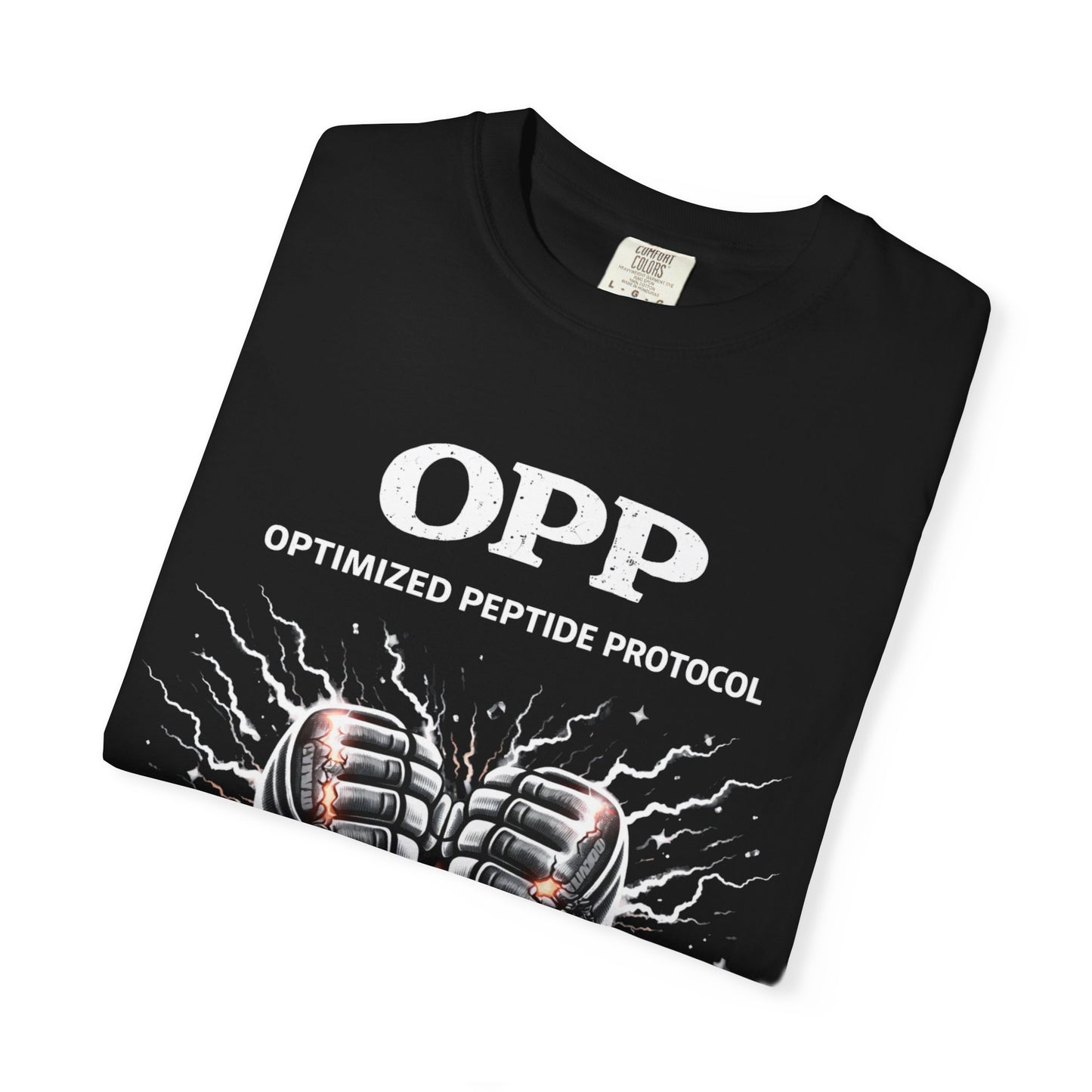 OPP -MMA Gloves - Optimized Peptide Protocol – Train Hard. Recover Smarter. MMA Fighter Shirt