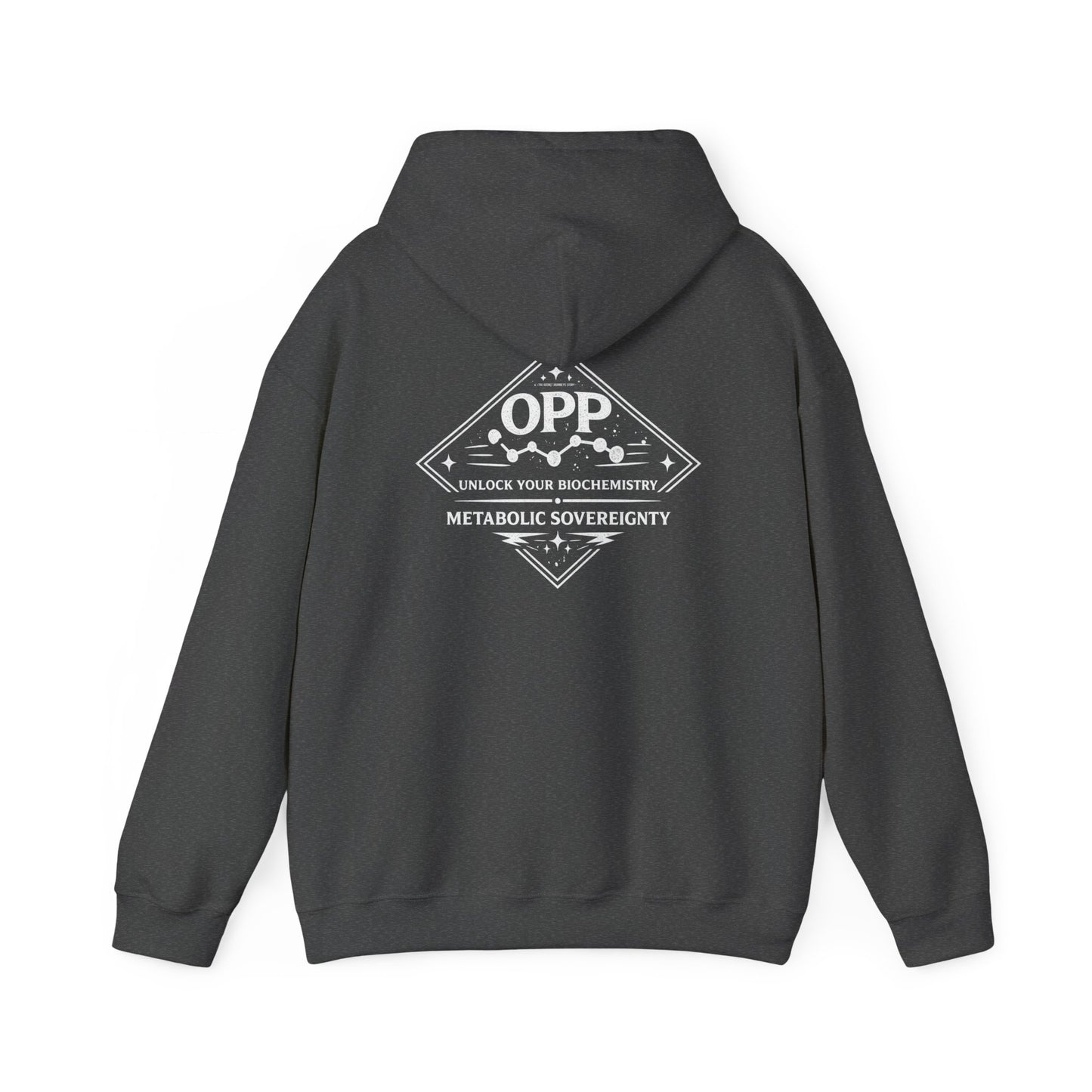 OPP My Body My Rules Hoodie - Metabolic Sovereignty Biohacking Pullover Double-Sided