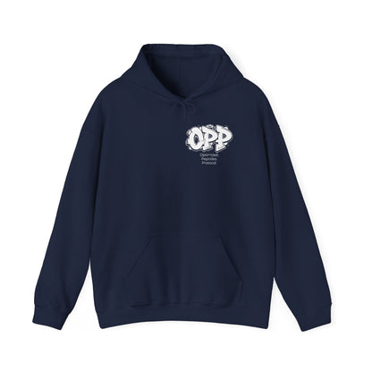 OPP Graffiti Optimized Peptides Hoodie - Metabolic Sovereignty Double-Sided Biohacking Pullover