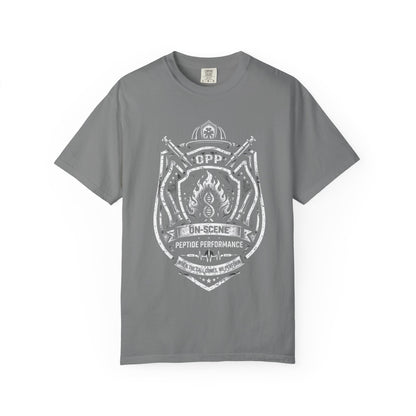 OPP - Firefighter - Peptide Performance – When the Call Comes, We Perform T-Shirt — Graphic Tee