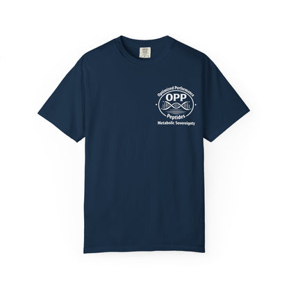 OPP Optimized Performance Peptides T-Shirt - Metabolic Sovereignty Double-Sided Biohacking Tee