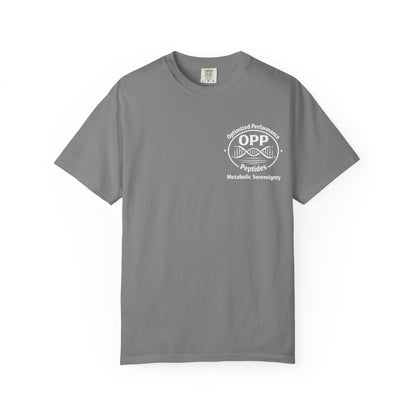 OPP Optimized Performance Peptides T-Shirt - Metabolic Sovereignty Double-Sided Biohacking Tee
