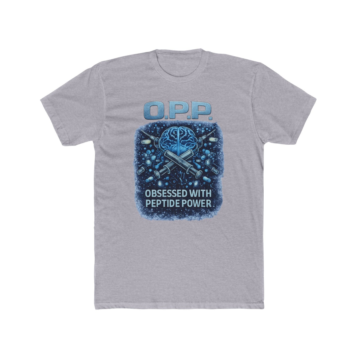 OPP - Biohackers - Obsessed with Peptide Power T-Shirt | Brain Chemistry Tee for Hardcore Peptide Fans