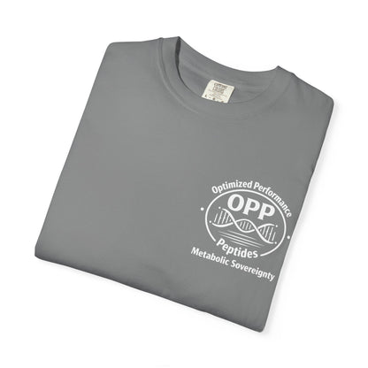OPP Optimized Performance Peptides T-Shirt - Metabolic Sovereignty Double-Sided Biohacking Tee