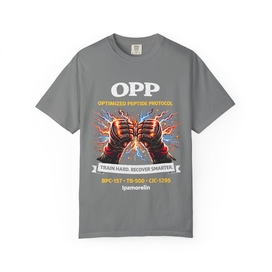 OPP -MMA Gloves - Optimized Peptide Protocol – Train Hard. Recover Smarter. Color MMA Fighter Shirt