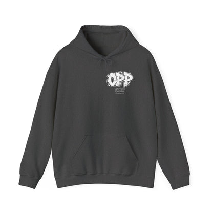 OPP Graffiti Optimized Peptides Hoodie - Metabolic Sovereignty Double-Sided Biohacking Pullover
