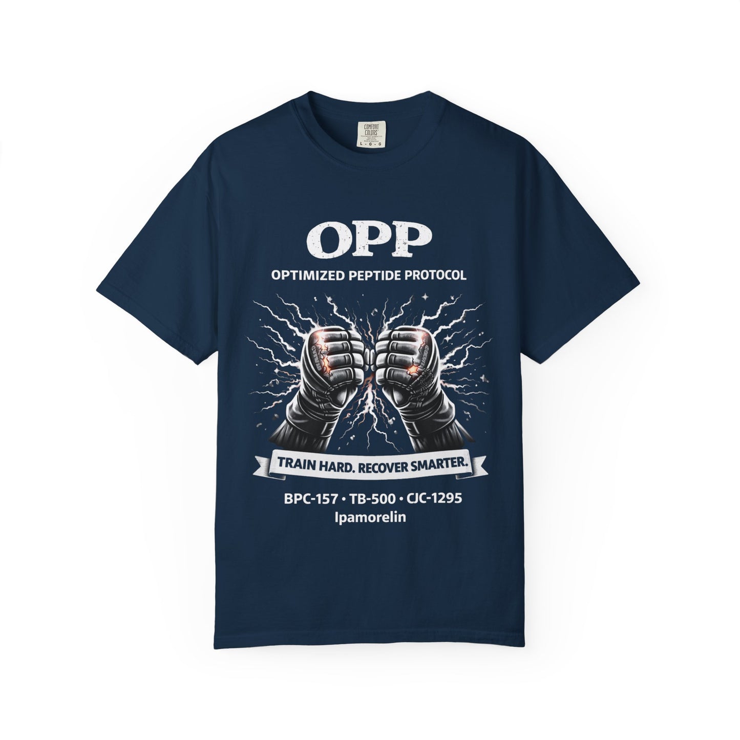 OPP -MMA Gloves - Optimized Peptide Protocol – Train Hard. Recover Smarter. MMA Fighter Shirt