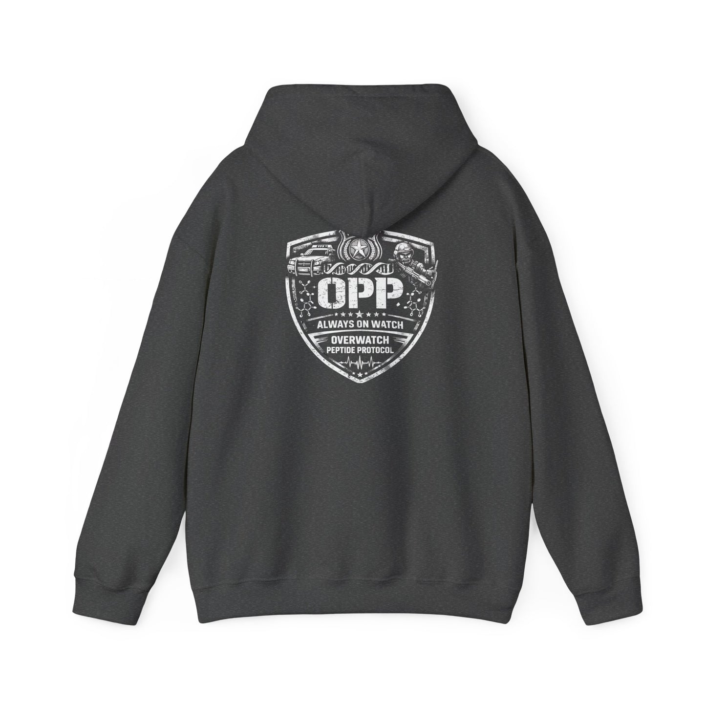 OPP - Police - Overwatch Peptide Protocol Police Hoodie | Law Enforcement Performance & Recovery Apparel