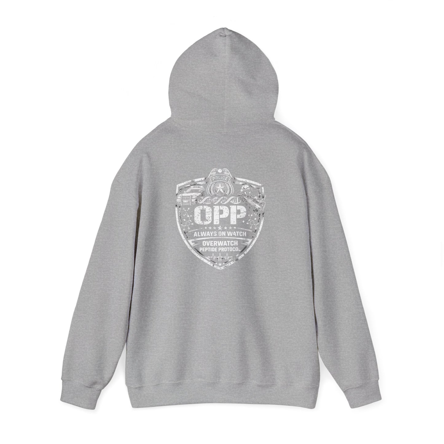 OPP - Police - Overwatch Peptide Protocol Police Hoodie | Law Enforcement Performance & Recovery Apparel