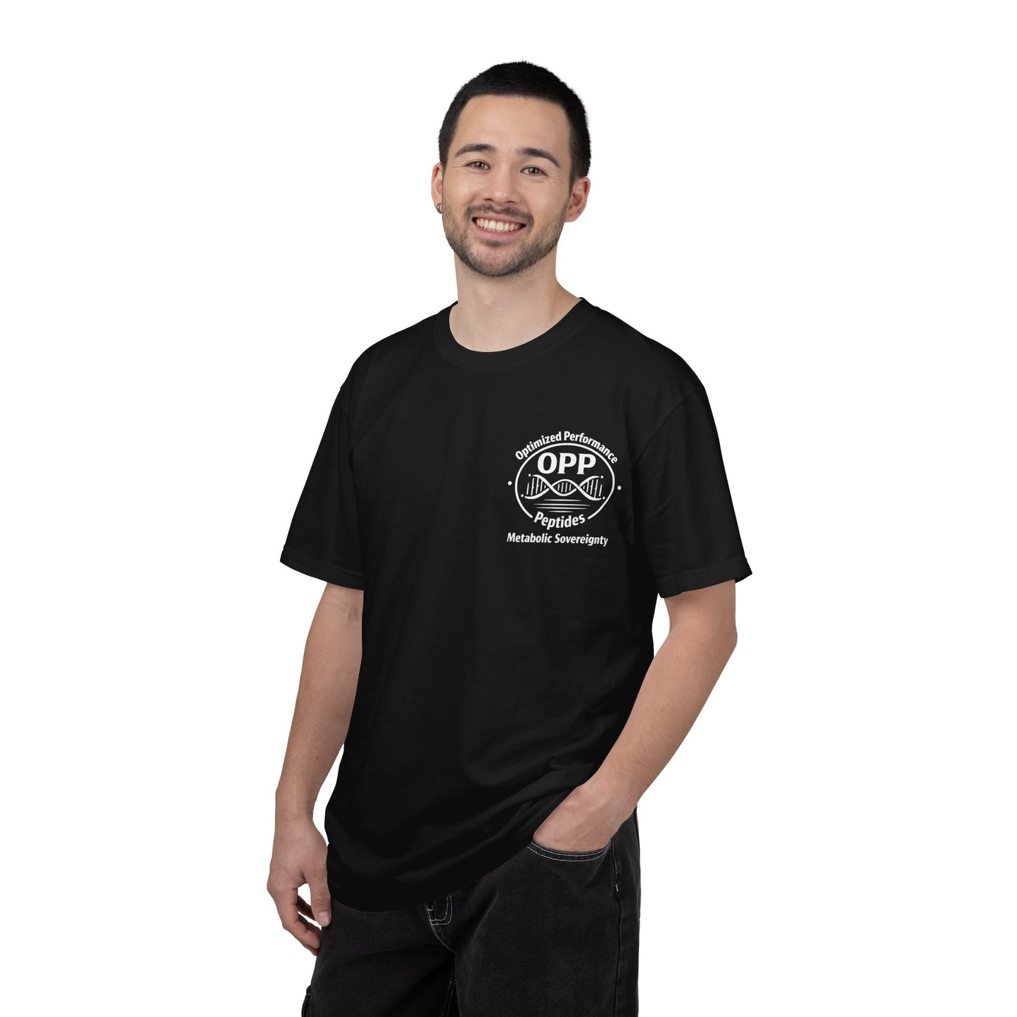 OPP Optimized Performance Peptides T-Shirt - Metabolic Sovereignty Double-Sided Biohacking Tee