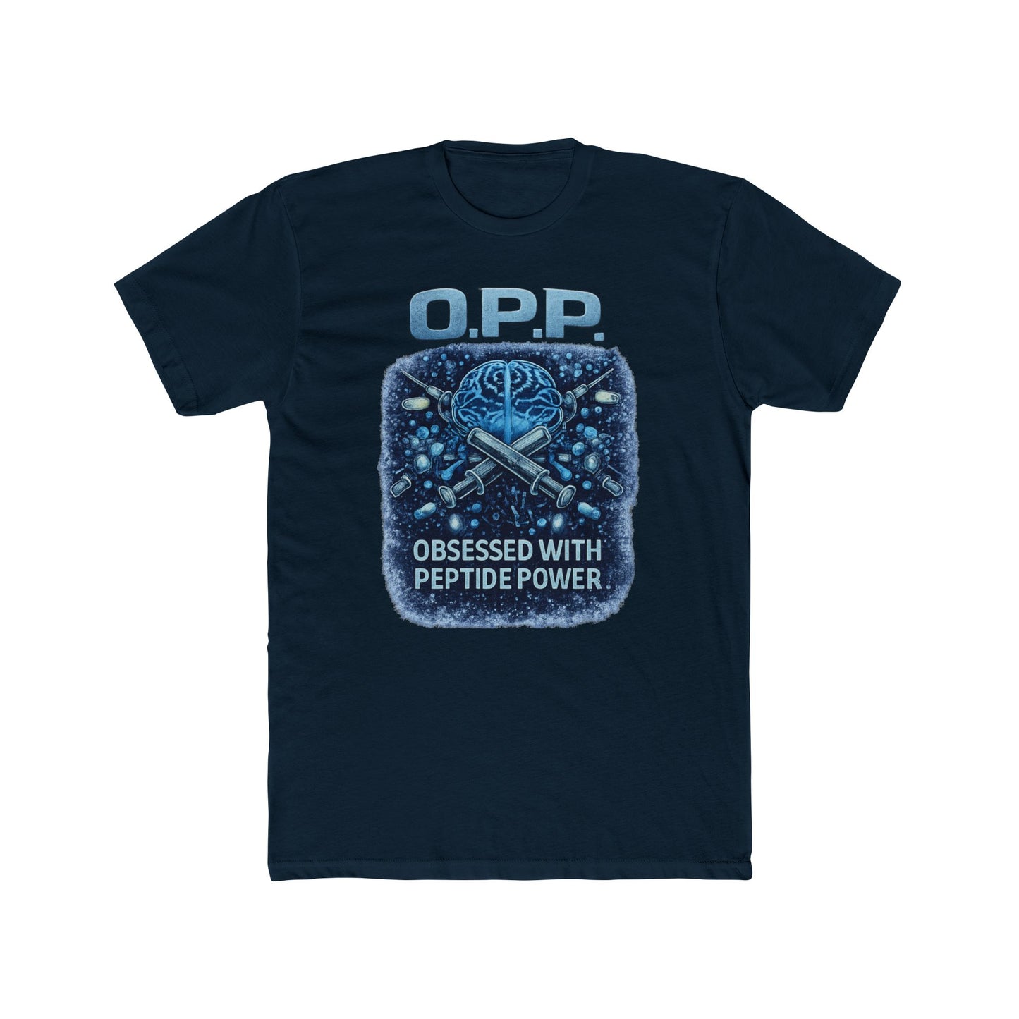 OPP - Biohackers - Obsessed with Peptide Power T-Shirt | Brain Chemistry Tee for Hardcore Peptide Fans