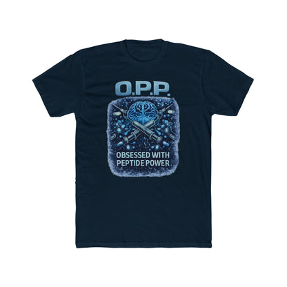 OPP - Biohackers - Obsessed with Peptide Power T-Shirt | Brain Chemistry Tee for Hardcore Peptide Fans
