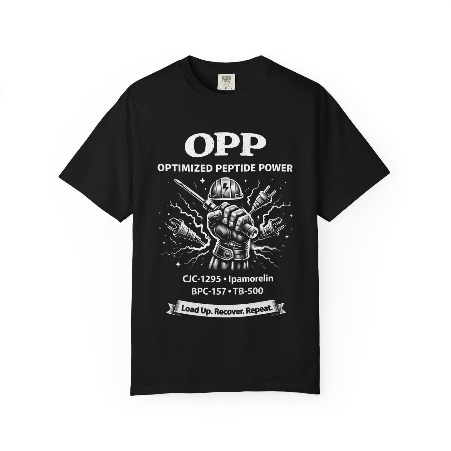 OPP - Electricians -  Optimized Peptide Power – Load Up. Recover. Repeat Shirt