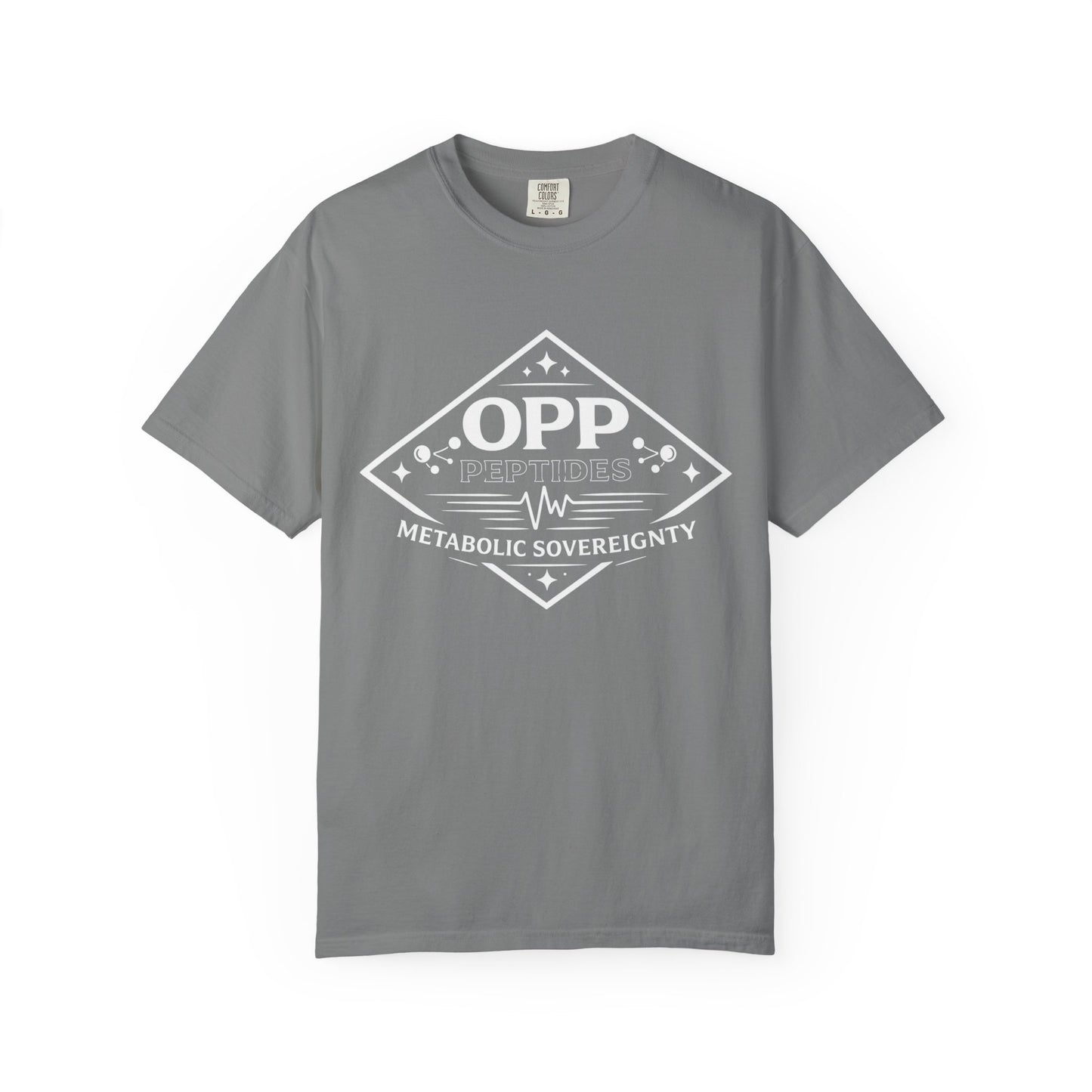 OPP Peptides Metabolic Sovereignty T-Shirt - Diamond Emblem Biohacking Pulse Tee
