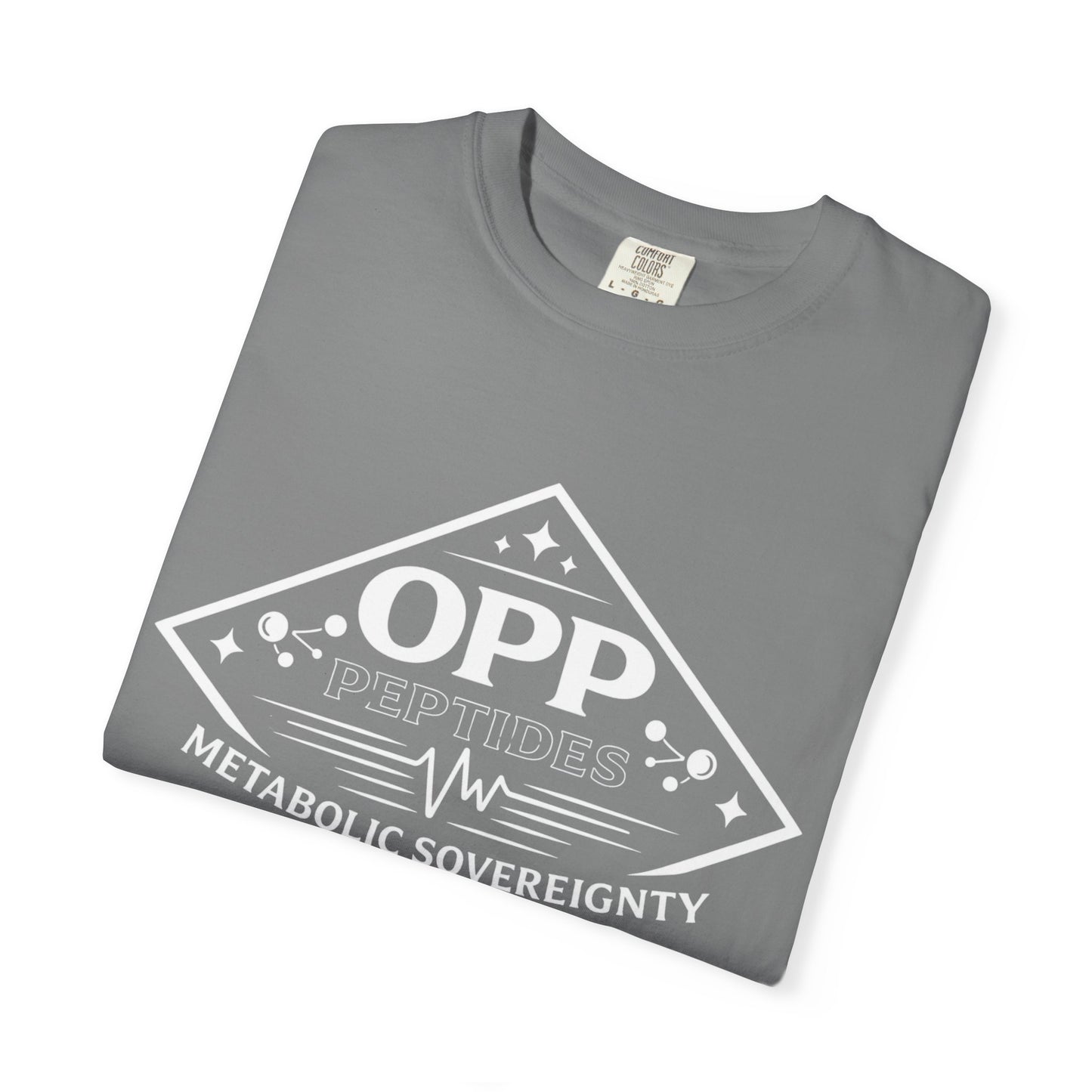 OPP Peptides Metabolic Sovereignty T-Shirt - Diamond Emblem Biohacking Pulse Tee