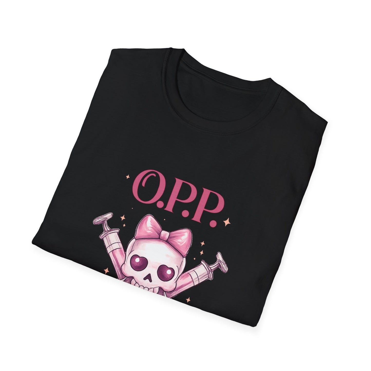 OPP - Only Peptides Please Skull Tee | Feminine Peptide Biohacker Shirt