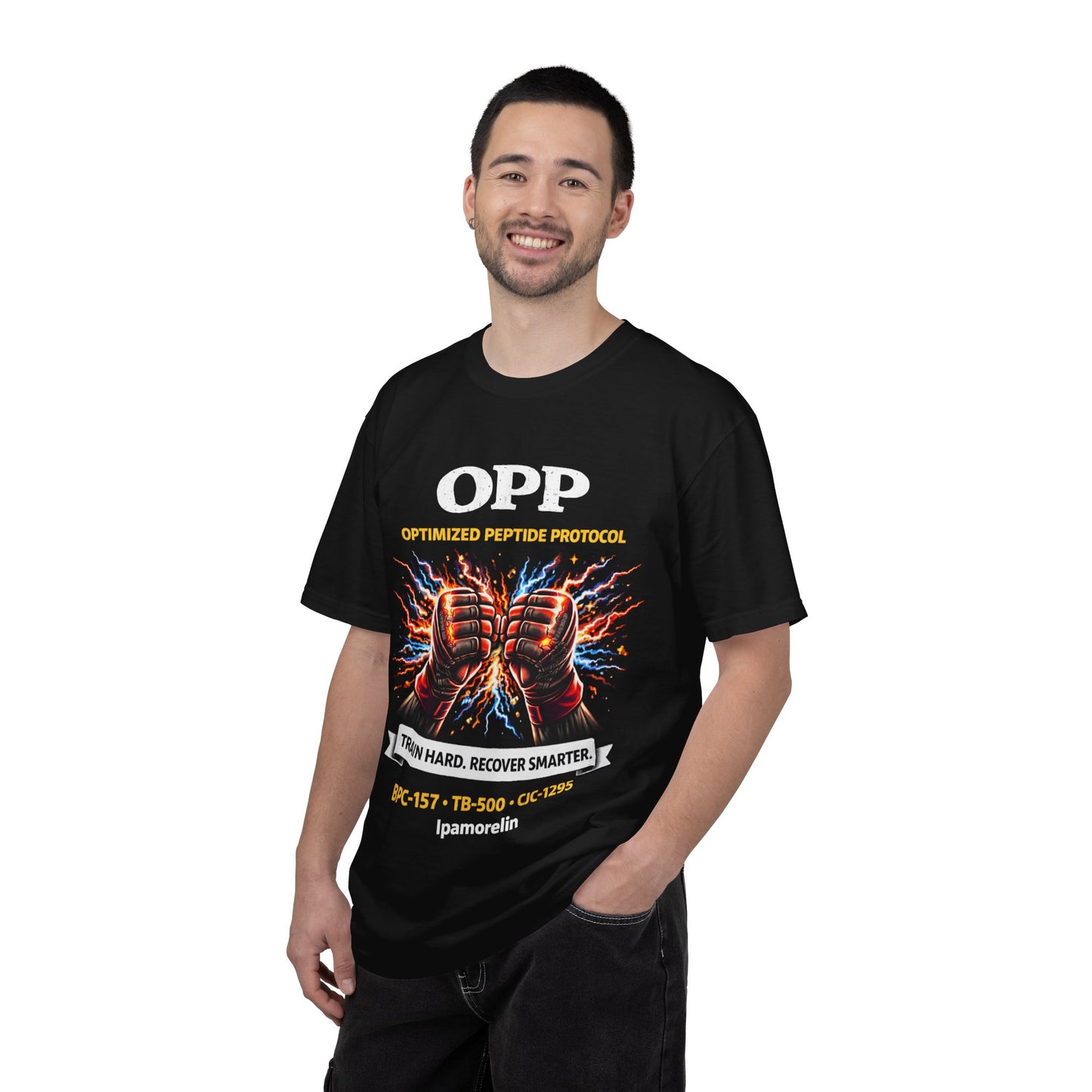 OPP -MMA Gloves - Optimized Peptide Protocol – Train Hard. Recover Smarter. Color MMA Fighter Shirt