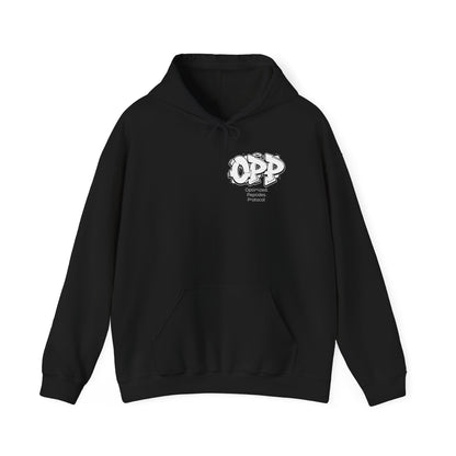OPP Graffiti Optimized Peptides Hoodie - Metabolic Sovereignty Double-Sided Biohacking Pullover