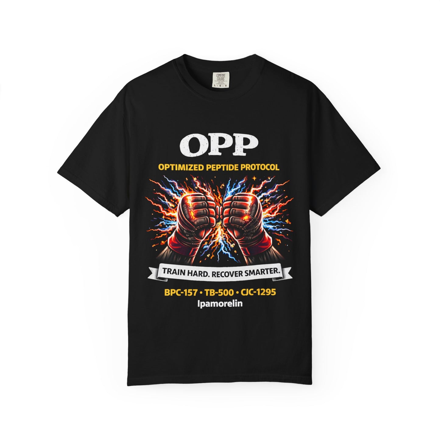 OPP -MMA Gloves - Optimized Peptide Protocol – Train Hard. Recover Smarter. Color MMA Fighter Shirt