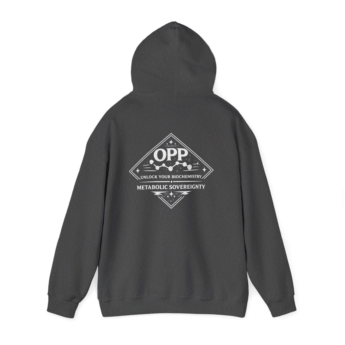 OPP Graffiti Optimized Peptides Hoodie - Metabolic Sovereignty Double-Sided Biohacking Pullover