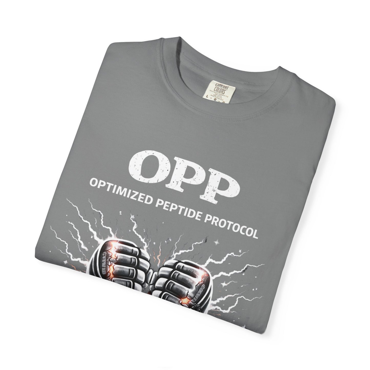 OPP -MMA Gloves - Optimized Peptide Protocol – Train Hard. Recover Smarter. MMA Fighter Shirt