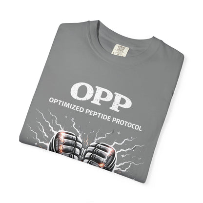 OPP -MMA Gloves - Optimized Peptide Protocol – Train Hard. Recover Smarter. MMA Fighter Shirt