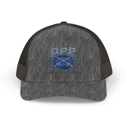 OPP Blue Trucker Cap – Performance Snapback