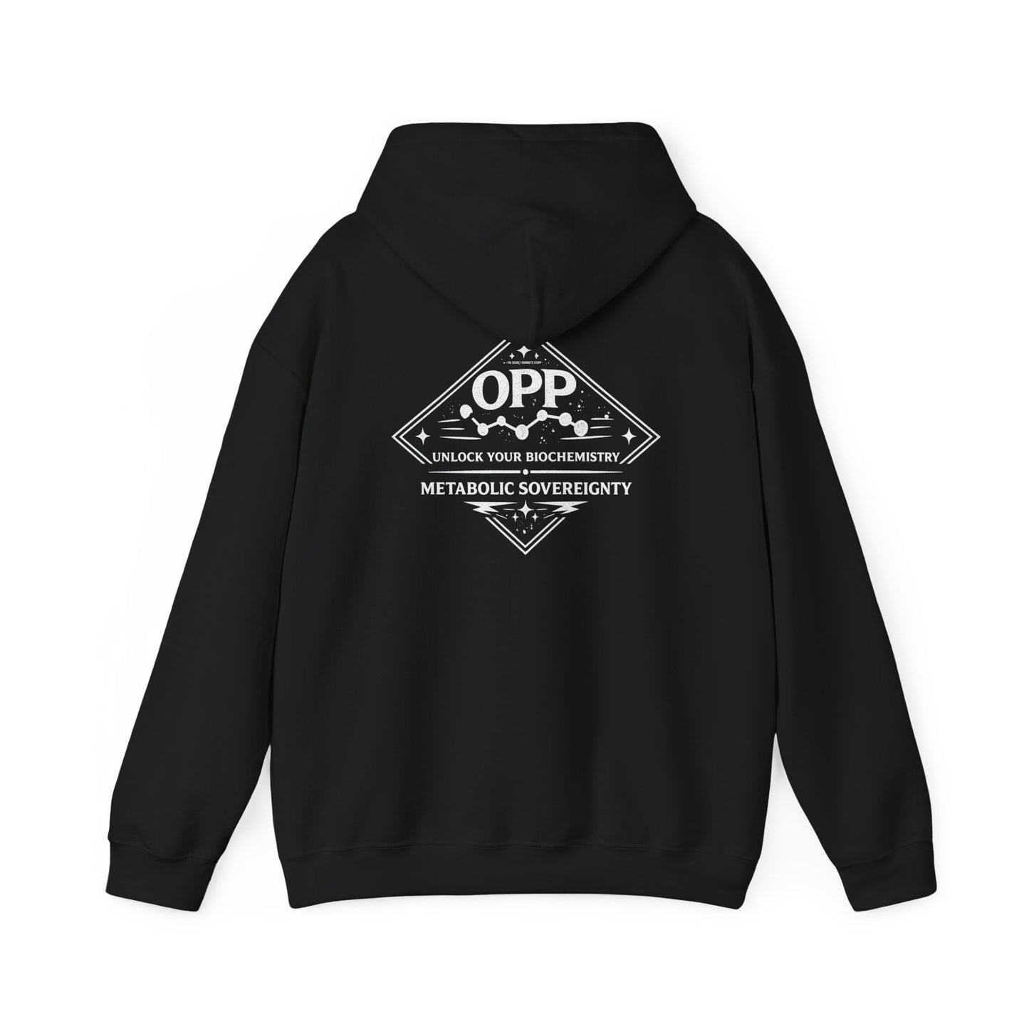 OPP My Body My Rules Hoodie - Metabolic Sovereignty Biohacking Pullover Double-Sided