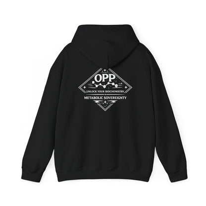 OPP My Body My Rules Hoodie - Metabolic Sovereignty Biohacking Pullover Double-Sided