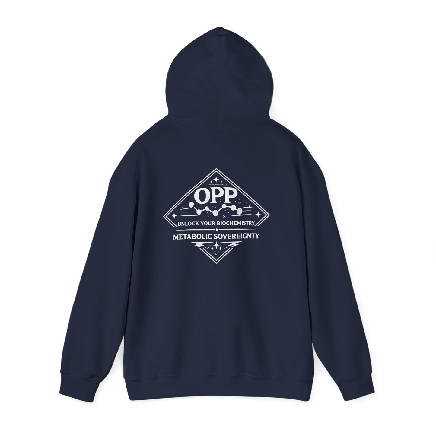 OPP Graffiti Optimized Peptides Hoodie - Metabolic Sovereignty Double-Sided Biohacking Pullover