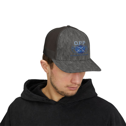 OPP Blue Trucker Cap – Performance Snapback