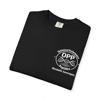 OPP Optimized Performance Peptides T-Shirt - Metabolic Sovereignty Double-Sided Biohacking Tee