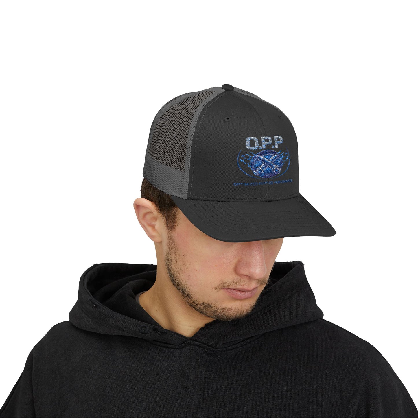 OPP Blue Trucker Cap – Performance Snapback